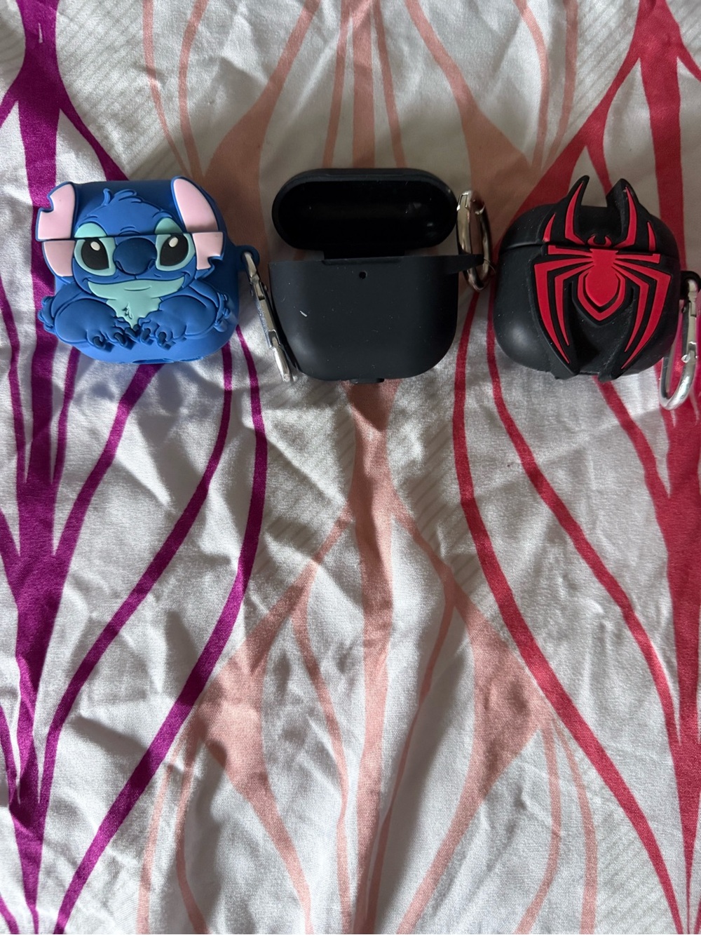 Cute Stitch & Spider-Man Silicone AirPod Cases (3)